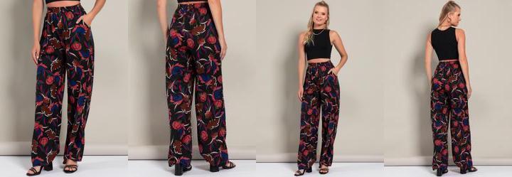 Cala Floral Invernal em Malha