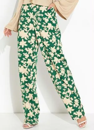 Moda Pop - Calça Floral Verde - MODA POP