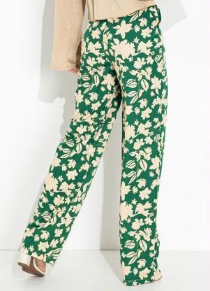 Moda Pop - Calça Floral Verde - MODA POP