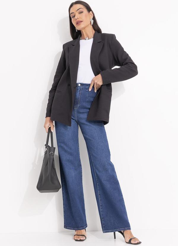 Quintess - Calça Jeans Azul Escuro em Jeans 12