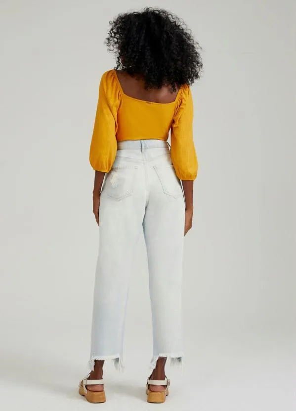 Lunender - Calça Jeans Azul 4