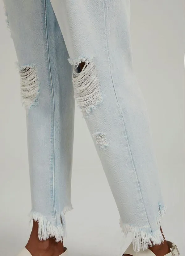 Lunender - Calça Jeans Azul 6