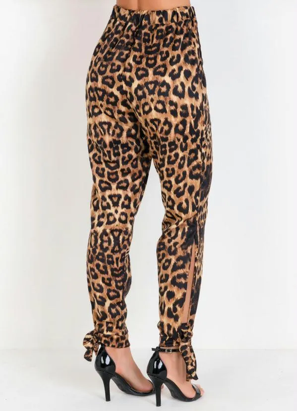 Moda Pop - Calça Jogger Onça com Fendas e Amarração 6