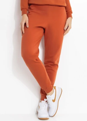 Moda Pop - Calça Jogger Telha - MODA POP