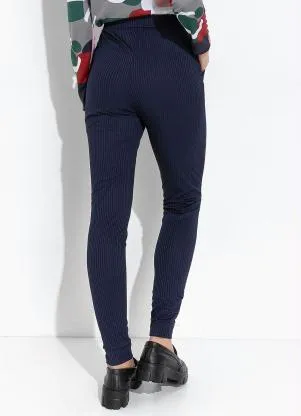 Moda Pop - Calça Marinho com Bolsas Funcionais - MODA POP