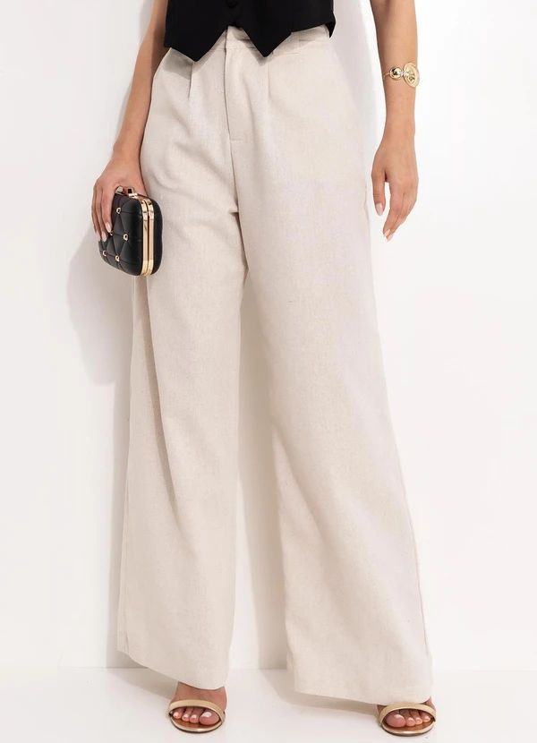 Quintess - Calça Natural em Linho