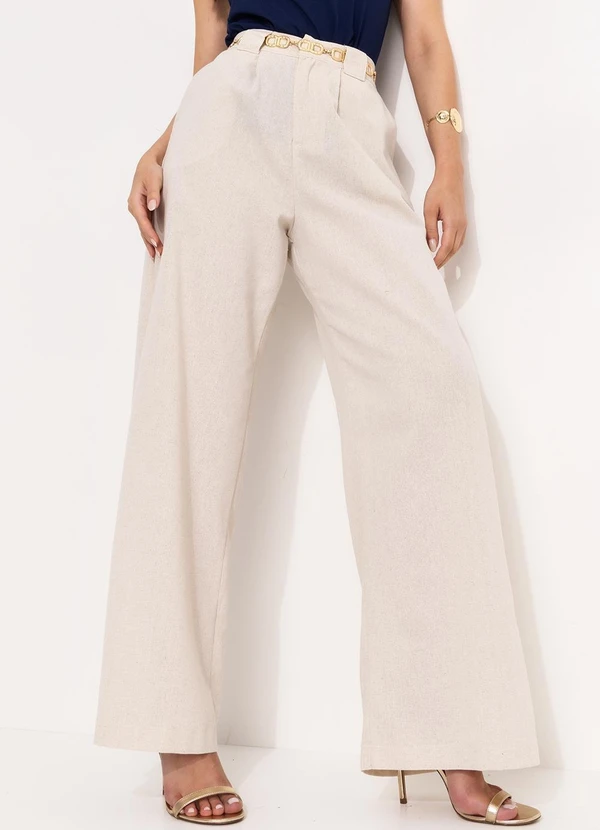 Quintess - Calça Natural em Linho 3