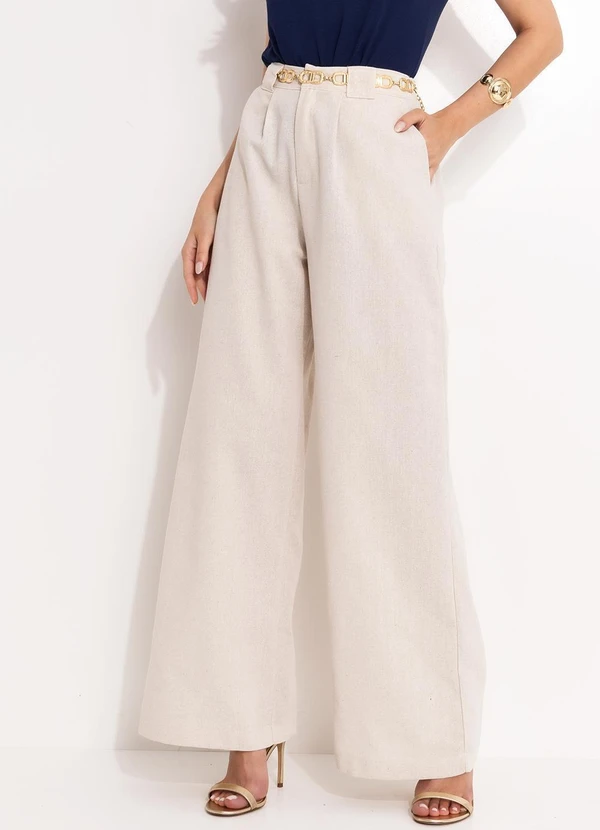 Quintess - Calça Natural em Linho 4