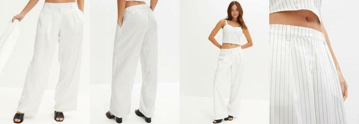 Cala Off White em Crepe Plano