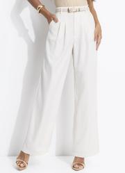 Cal�a Off White em Crepe Plano