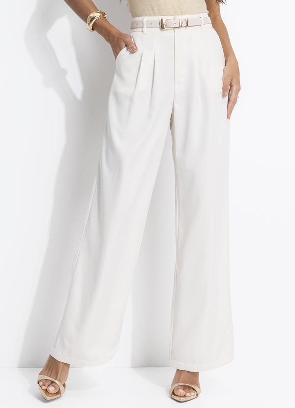 Cal�a (Off White) em Crepe Plano