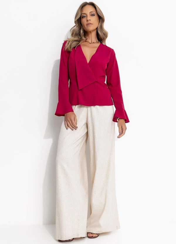 bonprix - Calça Off White em Linho 5