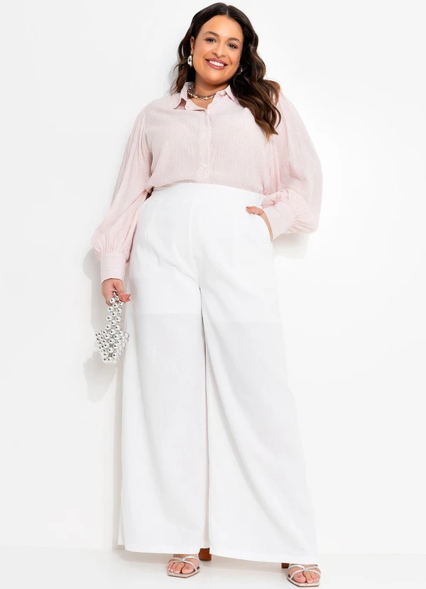 Quintess - Calça Off White em Linho 11