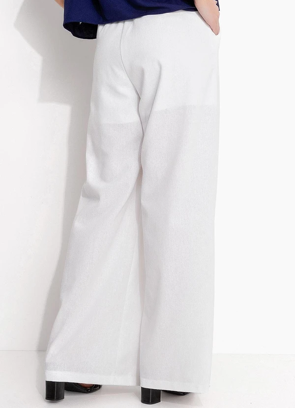 Quintess - Calça Off White em Linho 5