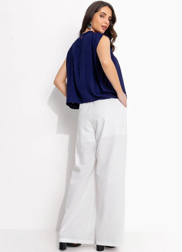 Quintess - Calça Off White em Linho 7