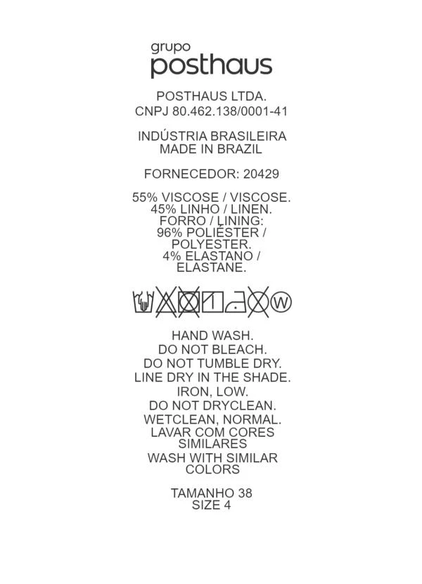 Quintess - Calça Off White em Linho 14