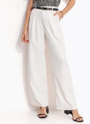 Cala (Off White) em Crepe Plano