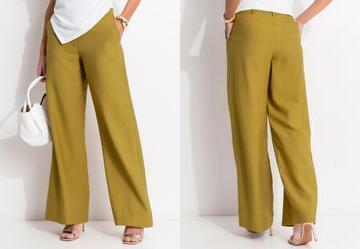 Cala Oliva em Tecido Viscose com Elastano