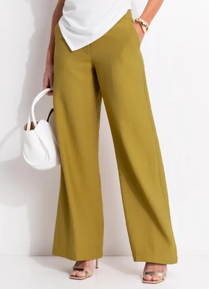 Quintess - Calça Oliva em Tecido Viscose com Elastano - QUINTESS