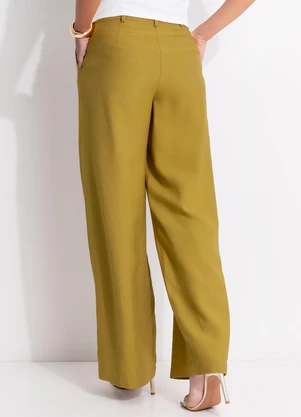Quintess - Calça Oliva em Tecido Viscose com Elastano - QUINTESS