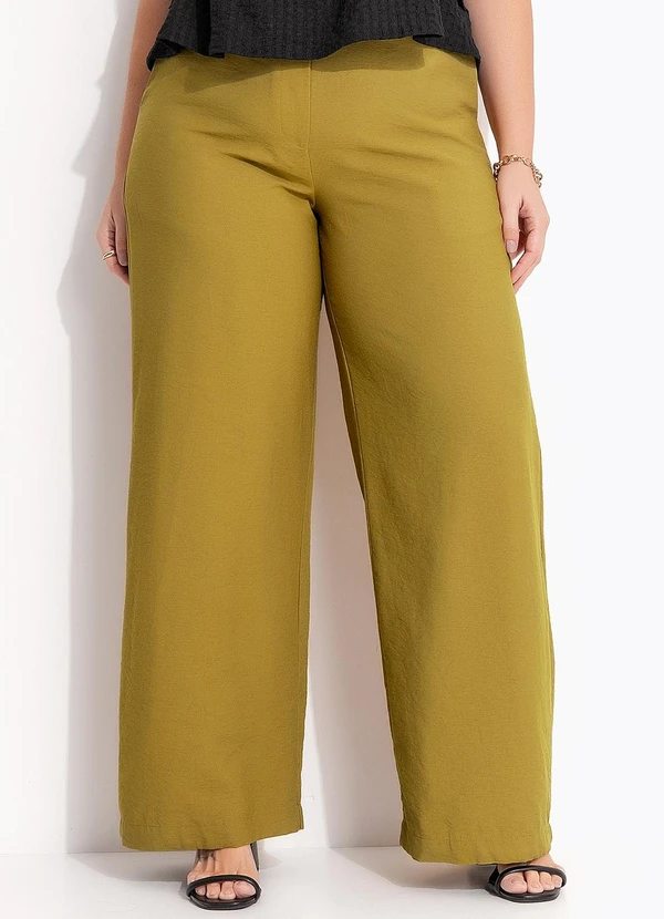 Quintess - Calça Oliva em Tecido Viscose com Elastano 11