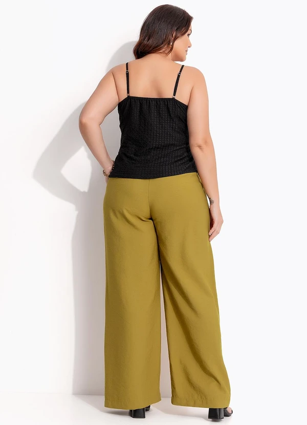 Quintess - Calça Oliva em Tecido Viscose com Elastano 14
