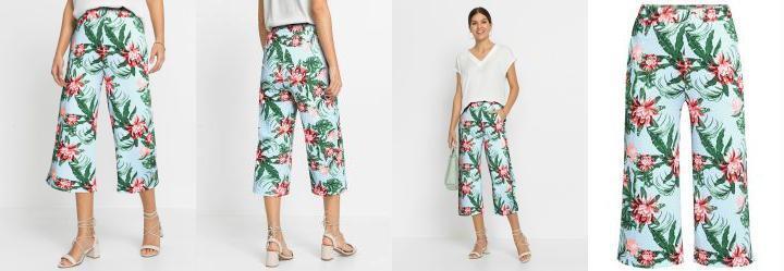 Cala Pantacourt Cintura Alta Floral Verde