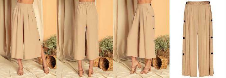 Cala Pantacourt com Botes Laterais Bege