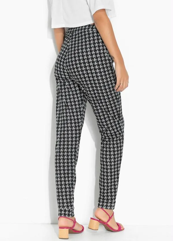 Moda Pop - Calça Pied de Poule com Cintura Alta 4