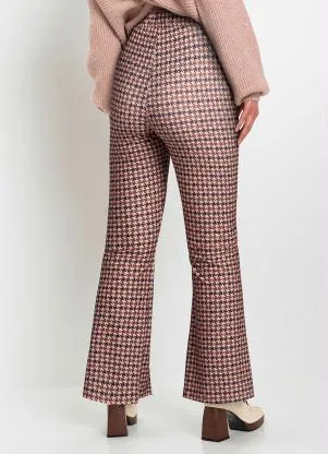 bonprix - Calça Pied de Poule em Malha Crepe - BONPRIX