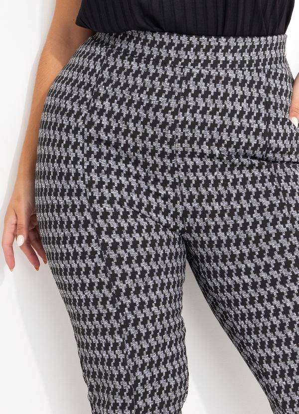 Quintess - Calça Pied de Poule em Malha Jacquard Peluciada 11