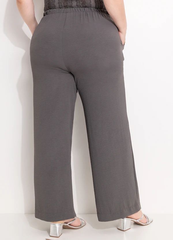 Quintess - Calça Pijama Chumbo em Crepe Plano 8