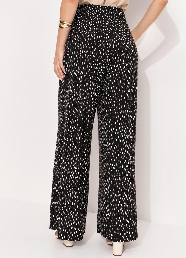 Quintess - Calça Poá Desconstruído em Malha de Viscose 2