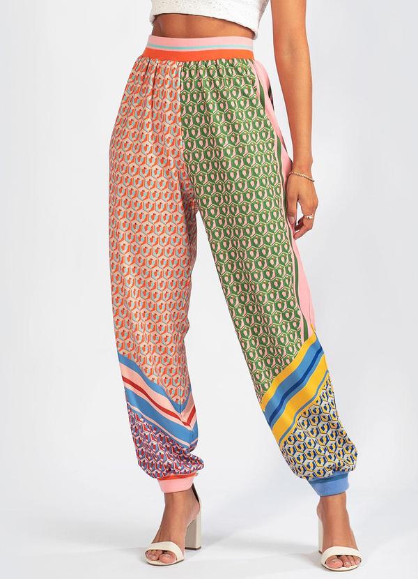 Farm - Calça Poliflex Mania de Caju Mix Estampada