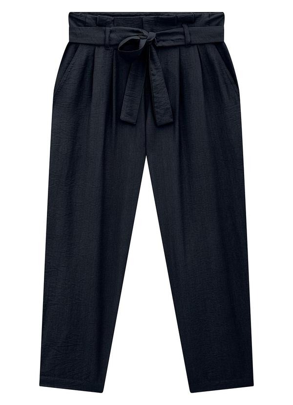 Enfim - Calça Preta Clochard em Viscose