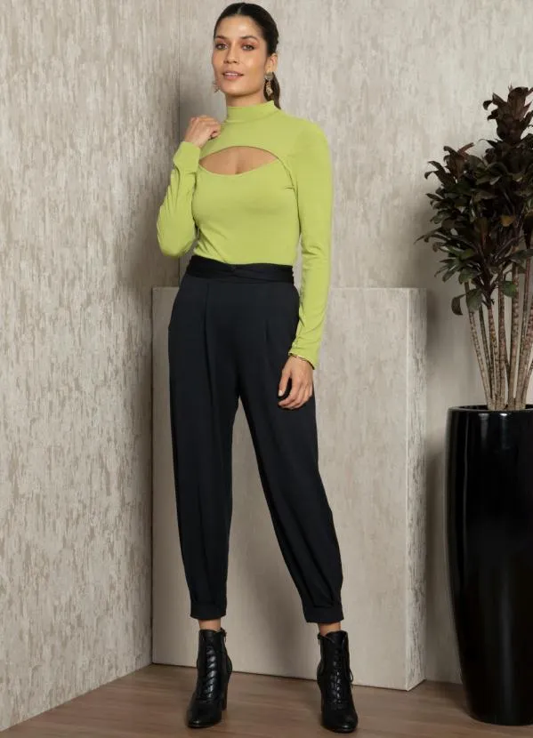 Quintess - Calça Preta com Amarração 9