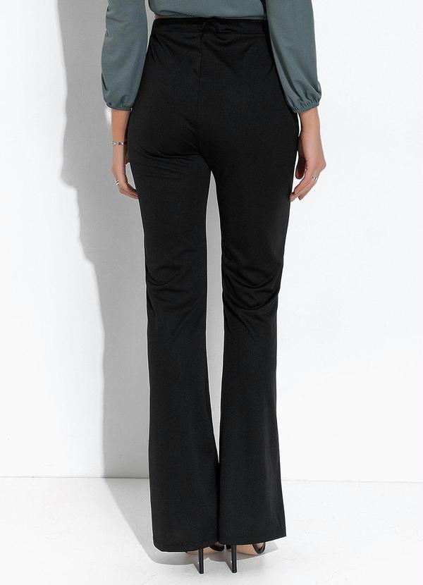 Moda Pop - Calça Preta com Bolsos Funcionais 4