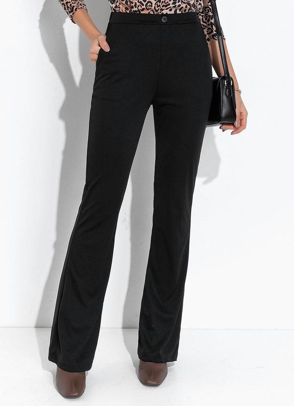 Moda Pop - Calça Preta com Bolsos Funcionais 5