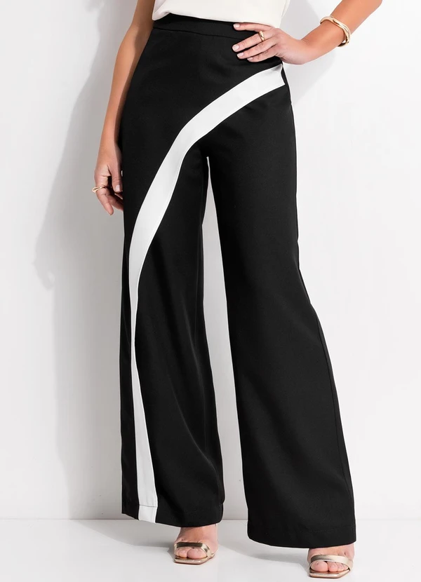 Quintess - Calça Preta em Alfaiataria