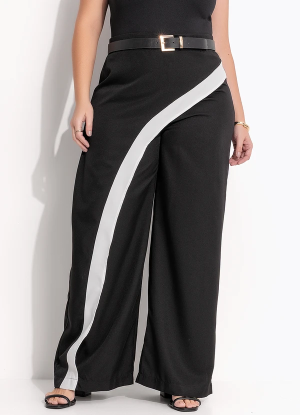 Quintess - Calça Preta em Alfaiataria