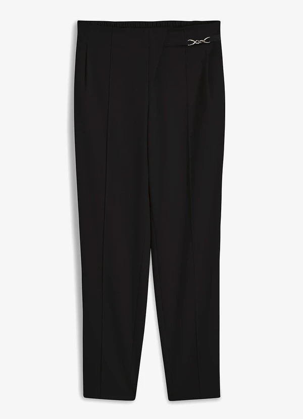 bonprix - Calça Preta em Bengaline 11