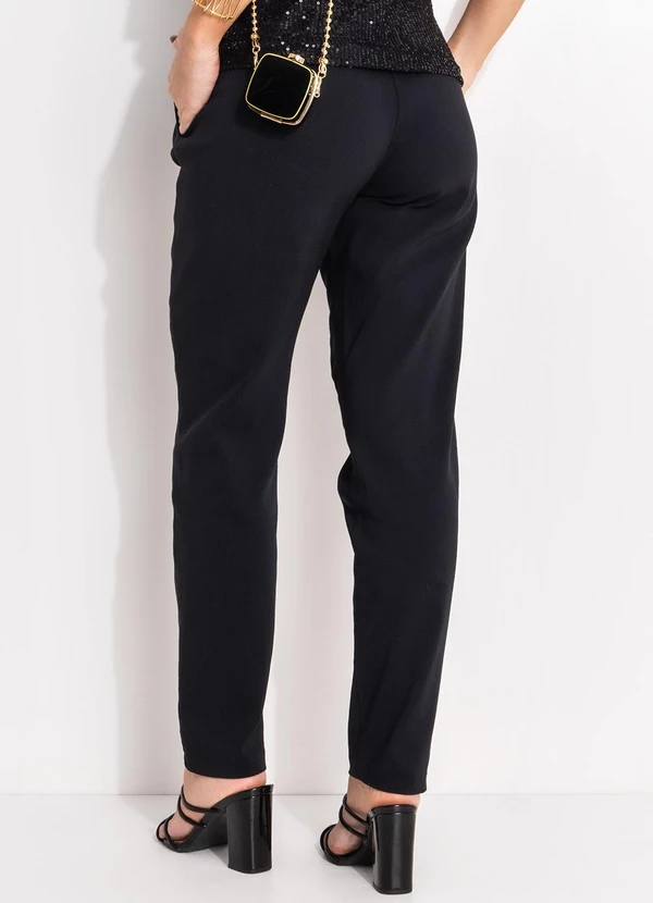 bonprix - Calça Preta em Bengaline 2