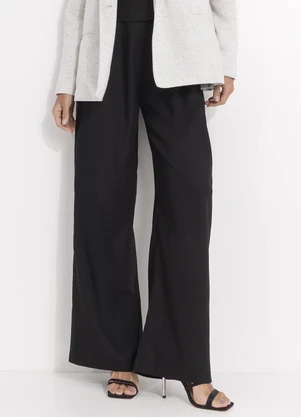 Quintess - Calça Preto em Linho - QUINTESS