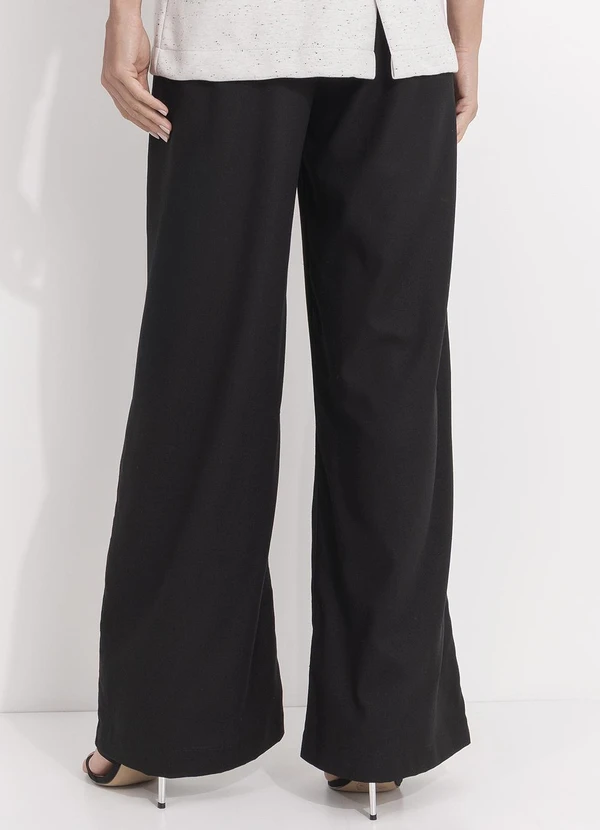 Quintess - Calça Preto em Linho 2