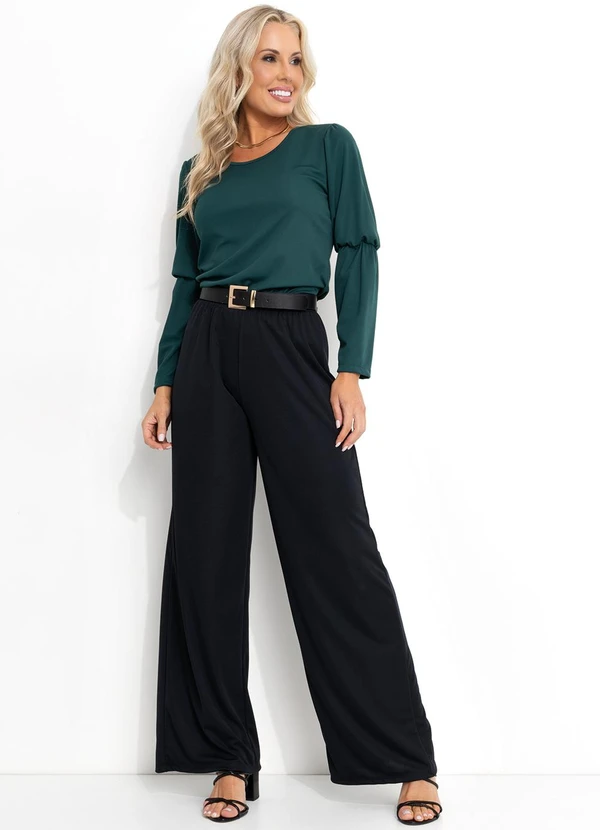 Moda Pop - Calça Preto em Malha 3