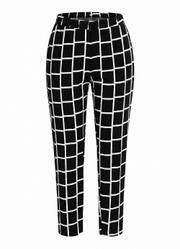 Cal�a Quadriculada em Viscose Plana