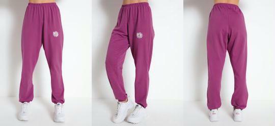 Cal�a Roxa com Bordado