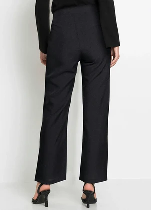 bonprix - Calça Social Alfaitaria Preta - BONPRIX