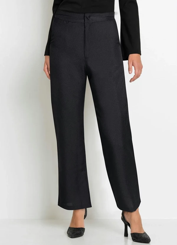 bonprix - Calça Social Alfaitaria Preta