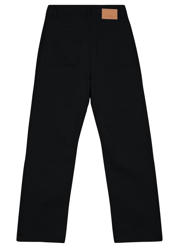 Malwee - Calça Straight Cropped Cintura Alta Preto 2